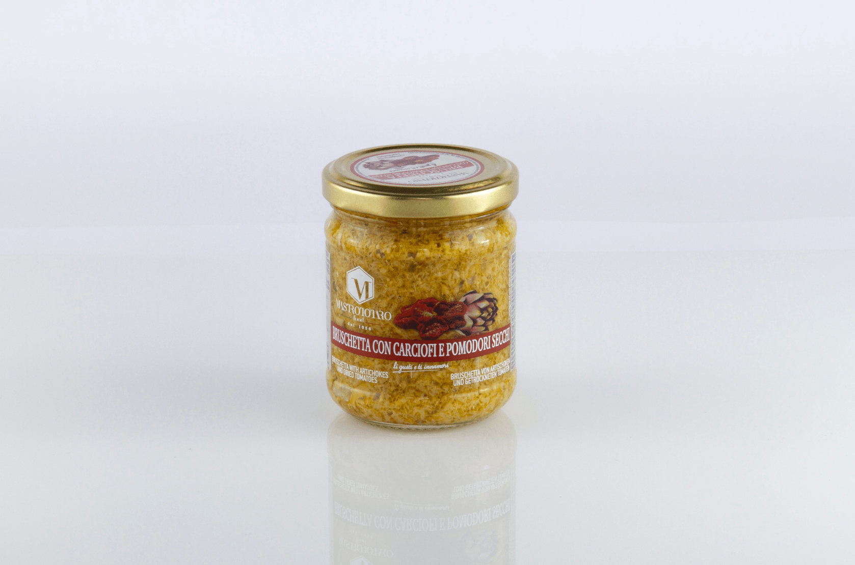 BRUSCHETTA CON CARCIOFI E POMODORI SECCHI 180g