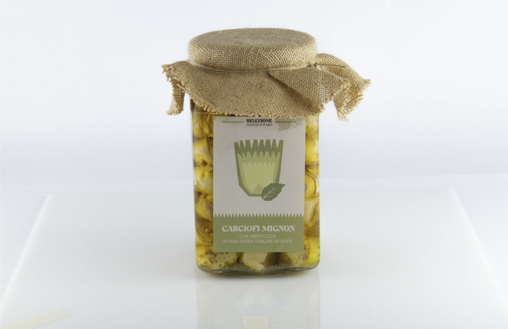 CARCIOFI MIGNON CON MENTUCCIA IN OLIO EVO 1500g