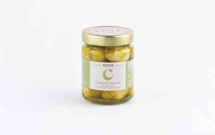 CARCIOFI MIGNON CON MENTUCCIA IN OLIO EVO 280g 